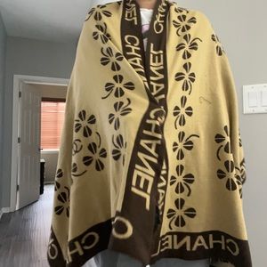 Vintage Chanel Shawl /scarf wool